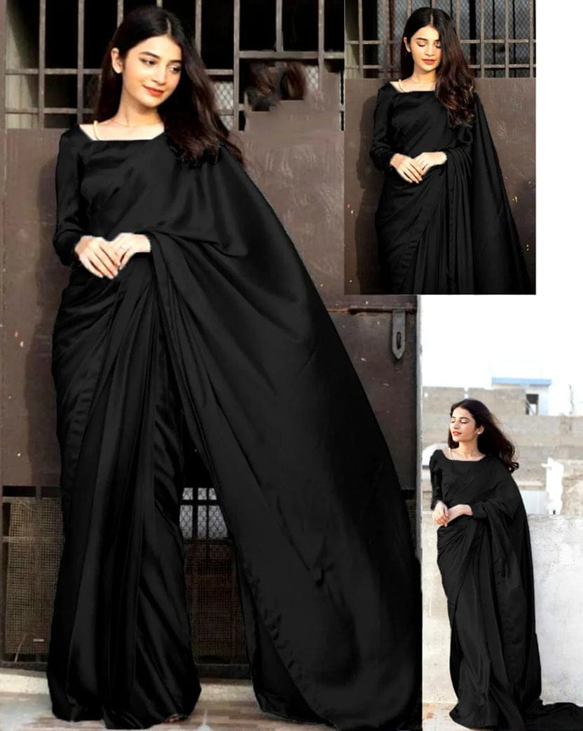 Stylish 7 yards Stitched Silk Saree